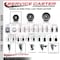 Service Caster 3'' Semi Steel Swivel 7/8'' Expanding Stem Caster Total Lock Brake SCC-EXTTL20S315-SSR-78 - alternate 2